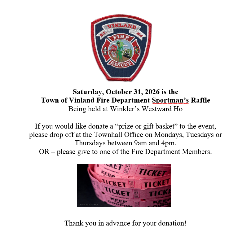 Fire Department Raffle